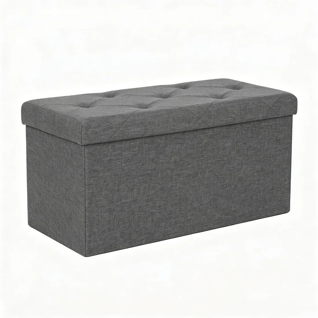 HULKFIT Folding Storage Ottoman Bench