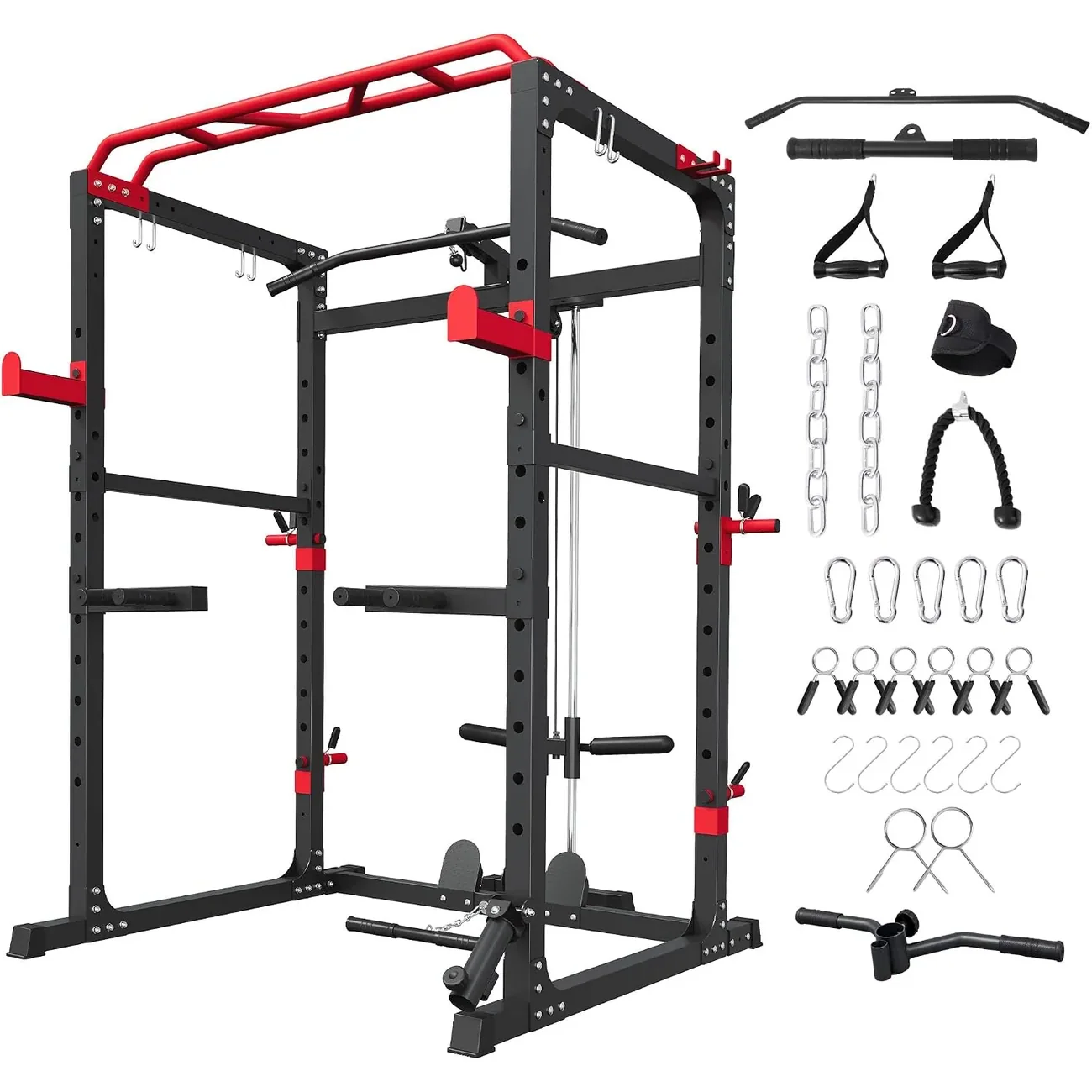 HULKFIT Power Rack with Lat Pulldown