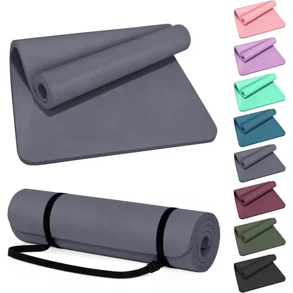 HULKFIT Thick Yoga Mat with Strap