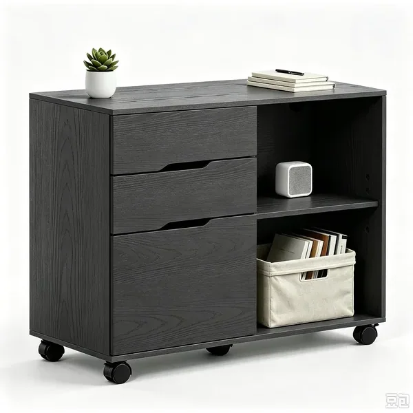 HULKFIT 3-Drawer Rolling Filing Cabinet