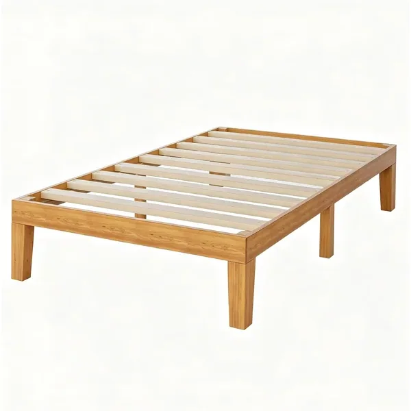 HULKFIT Solid Wood Platform Bed Frame