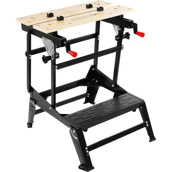 HULKFIT Folding Workbench with Clamps