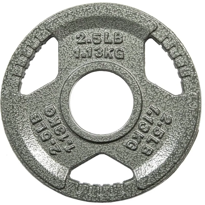 HULKFIT Cast Iron Weight Plates, 2.5 lb single, 2 in bore