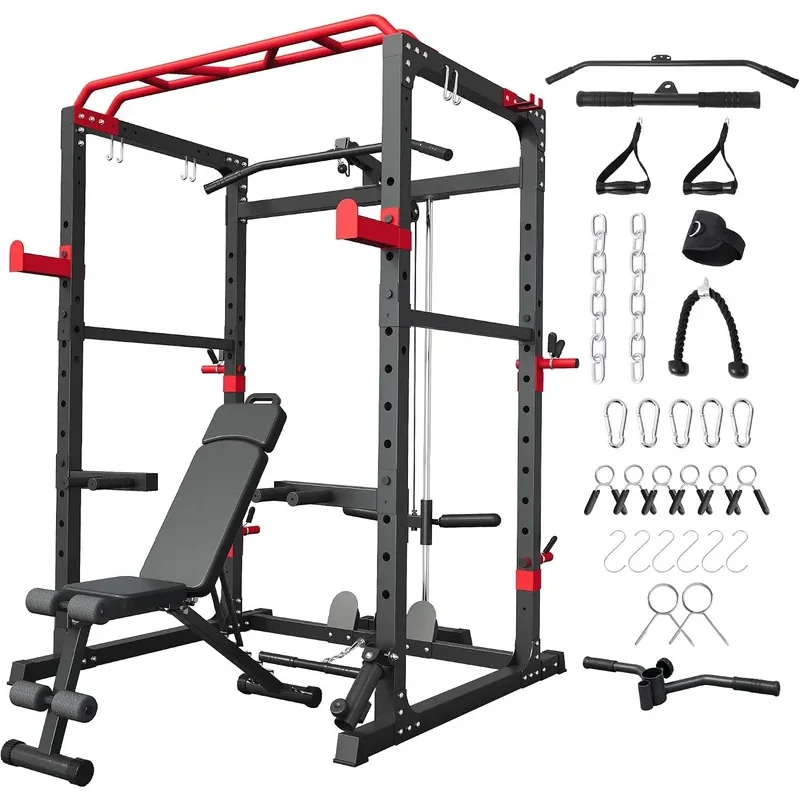 What to buy first: Power Rack with Lat Pulldown